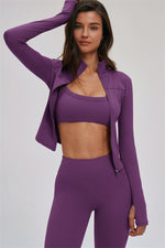 The Kinetic Zip Jacket Sports Bra Leggings | 3-Piece Set
