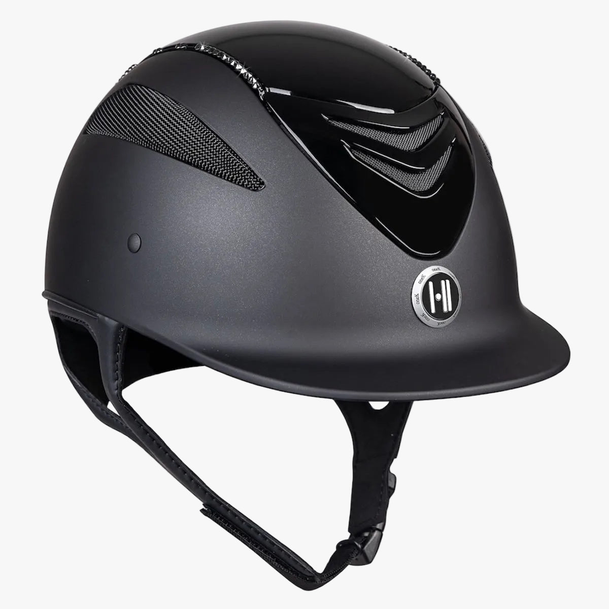 MIPS™ CCS Defender Helmet | Black Gloss with Black Crystal Rail