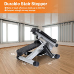 Mini Fitness Stepper with 2 Resistance Bands LCD Monitor | Max 330 LBS
