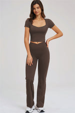 The Sizzle T-Shirt Flared Leggings | 2-Piece Set