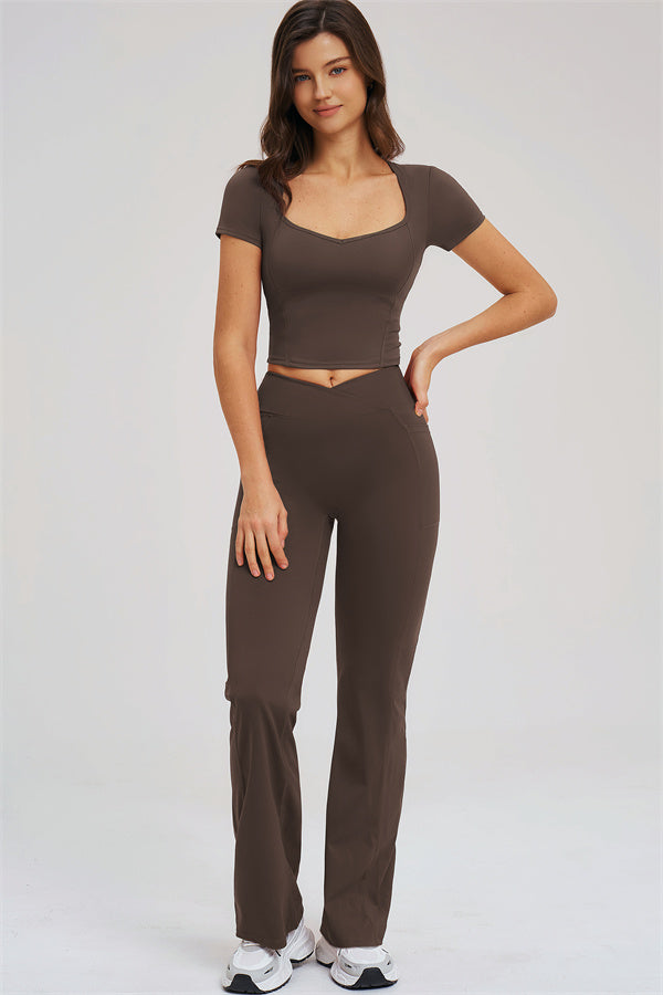 The Sizzle T-Shirt Flared Leggings | 2-Piece Set