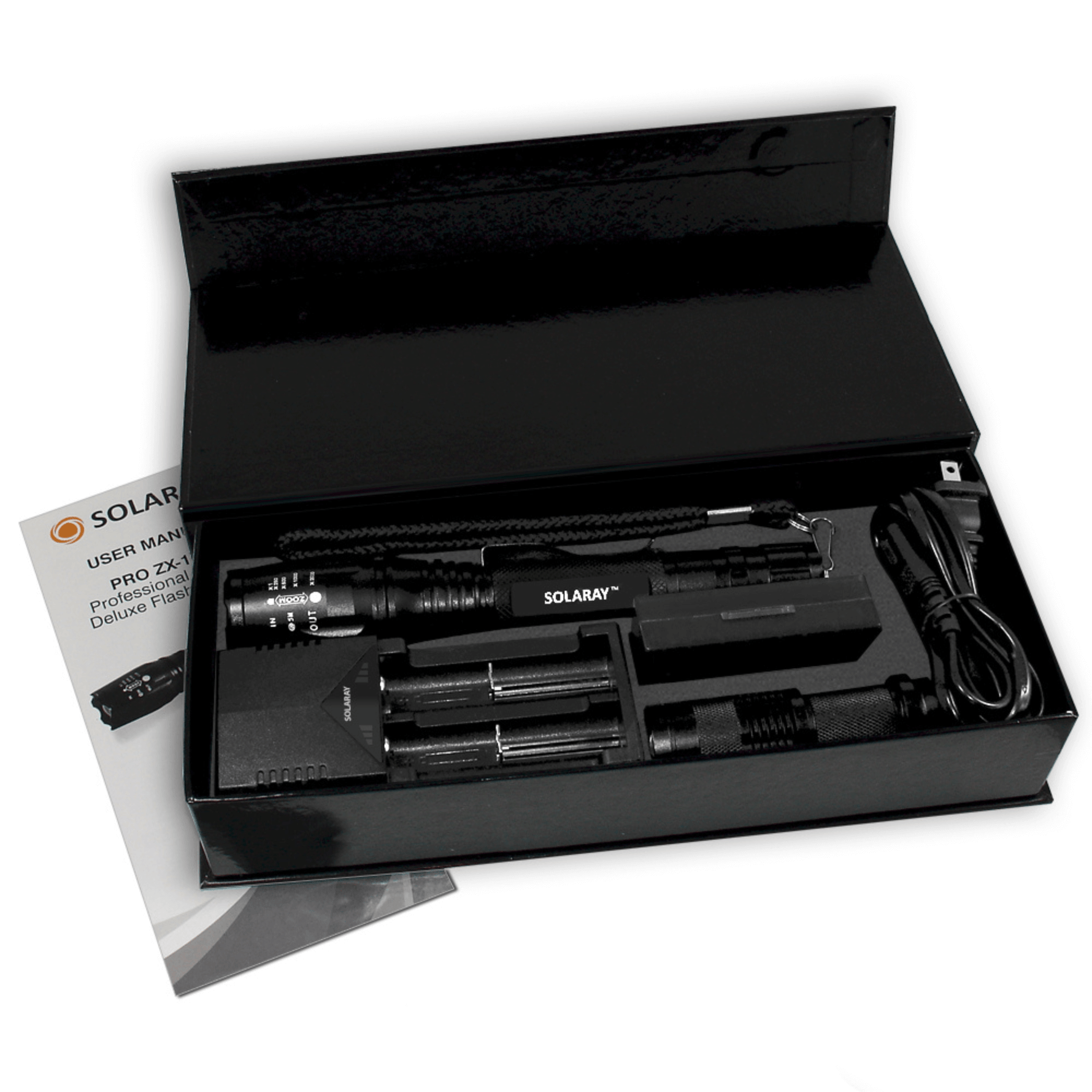 Solaray ZX-1XL 18650 LED Tactical Flashlight Kit