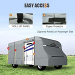 DikaSun 7 Layers Top Class C RV Cover Upgraded Tear Resistant Breathable Waterproof Ripstop Anti-UV Class C Camper RV Cover