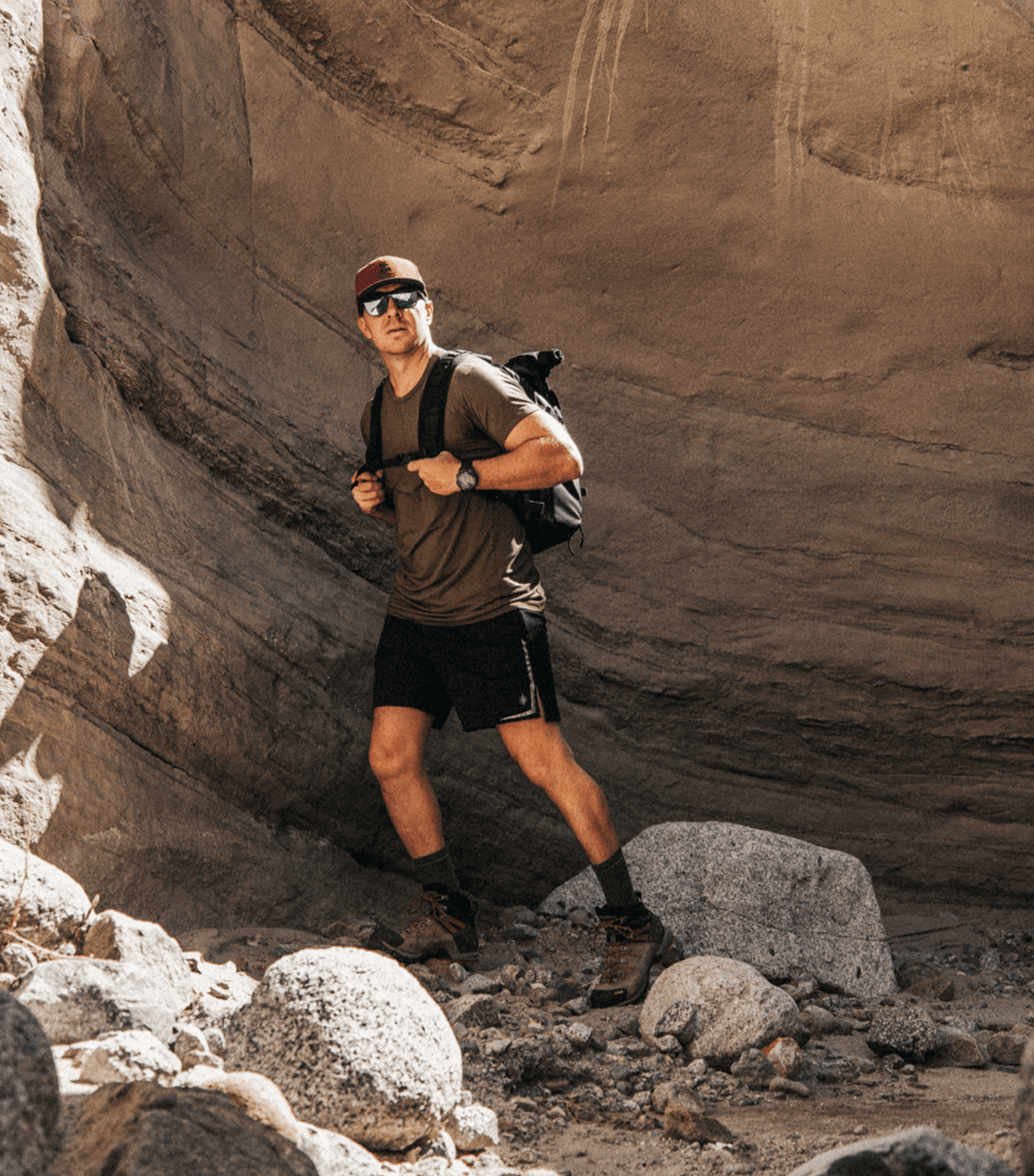 Dominate Training Shorts | Stone