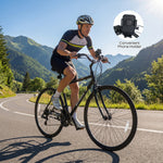 700C Hybrid Bike for Adult with 18-Speed Shimano Drivetrain and Phone Holder