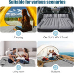 DikaSun 63” Extended SUV Mattress | Quick Inflate, Includes Pump & 2 Pillows | Grey