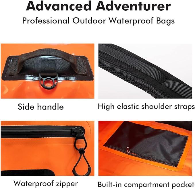 127QT Duffel Dry Bag with Waterproof Zipper