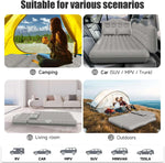 Thicken Backseat SUV/Car/Truck Air Mattress Air Bed Inflatable SUV Truck Mattress | 35.4” Width/Grey