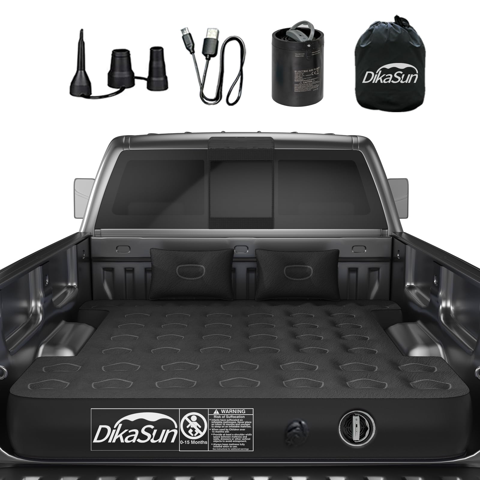DikaSun Chevrolet 5.5-5.8’ and 6-6.5' Truck Bed Air Mattress