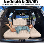 Thicken Backseat SUV/Car/Truck Air Mattress Air Bed Inflatable SUV Truck Mattress | 30.31” Width/Beige