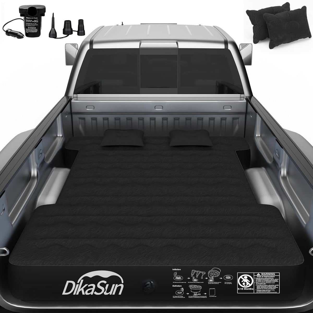 DikaSun Chevrolet 5.5-5.8’ and 6-6.5' Truck Bed Air Mattress