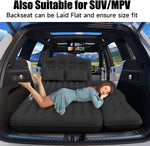 Thicken Backseat SUV/Car/Truck Air Mattress Air Bed Inflatable SUV Truck Mattress | 35.4” Width/Black