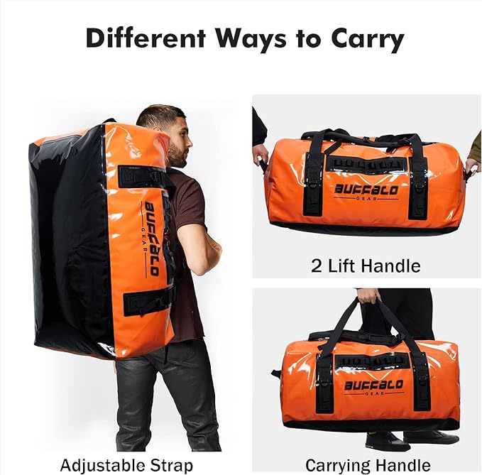 127QT Duffel Dry Bag with Waterproof Zipper