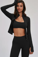 The Kinetic Zip Jacket Sports Bra Leggings | 3-Piece Set