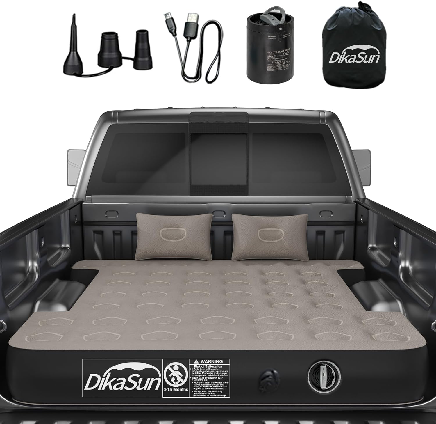 DikaSun Chevrolet 5.5-5.8’ and 6-6.5' Truck Bed Air Mattress