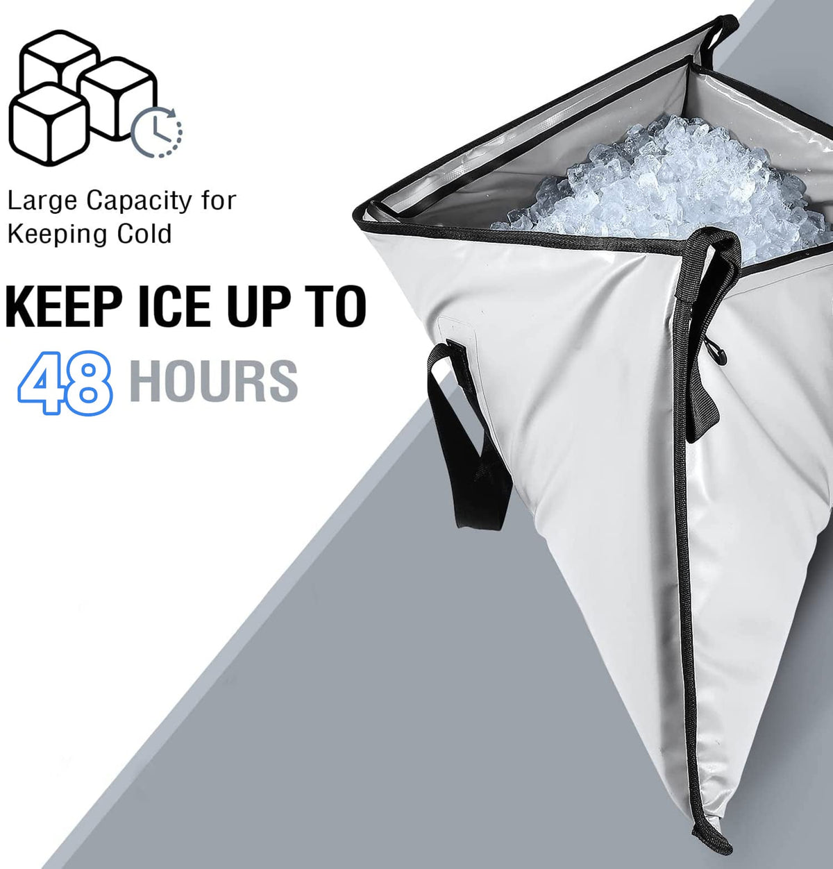40x18" Insulated Fish Cooler Bag | Waterproof Zipper