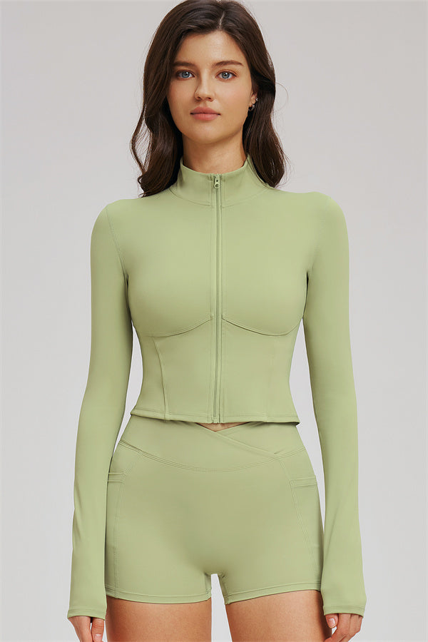 The Sizzle Zip Jacket Shorts | 2-Piece Set