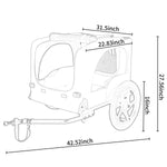 Pet Bike Trailer with Foldable Steel Frame | Small & Medium Pets