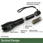 EcoGear FX TK120 LED Tactical Flashlight with Strobe | 2-Pack