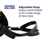 Palantic Diving & Snorkeling 2 Window Black Dive Mask