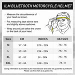 ILM Modular Flip Up Full Face Bluetooth Motorcycle Helmet | 902BT