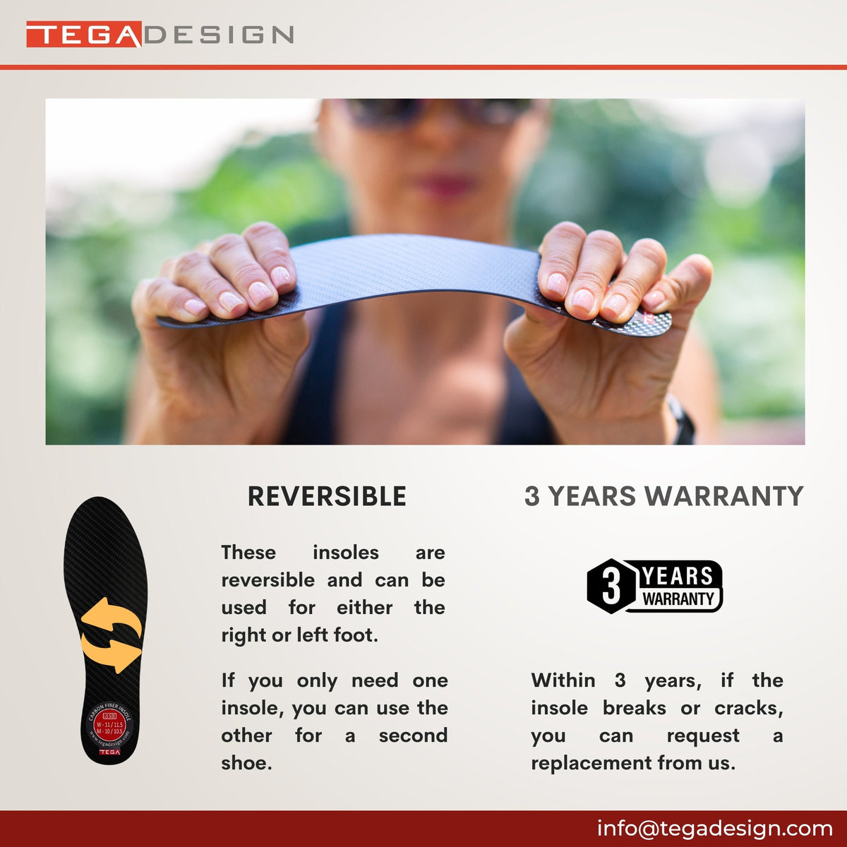 Semi-Rigid Carbon Fiber Insole (1.1 mm)