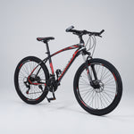 Cross-Country 24"/26" Bike with Shock-Absorbing Spring Fork and Carbon Frame