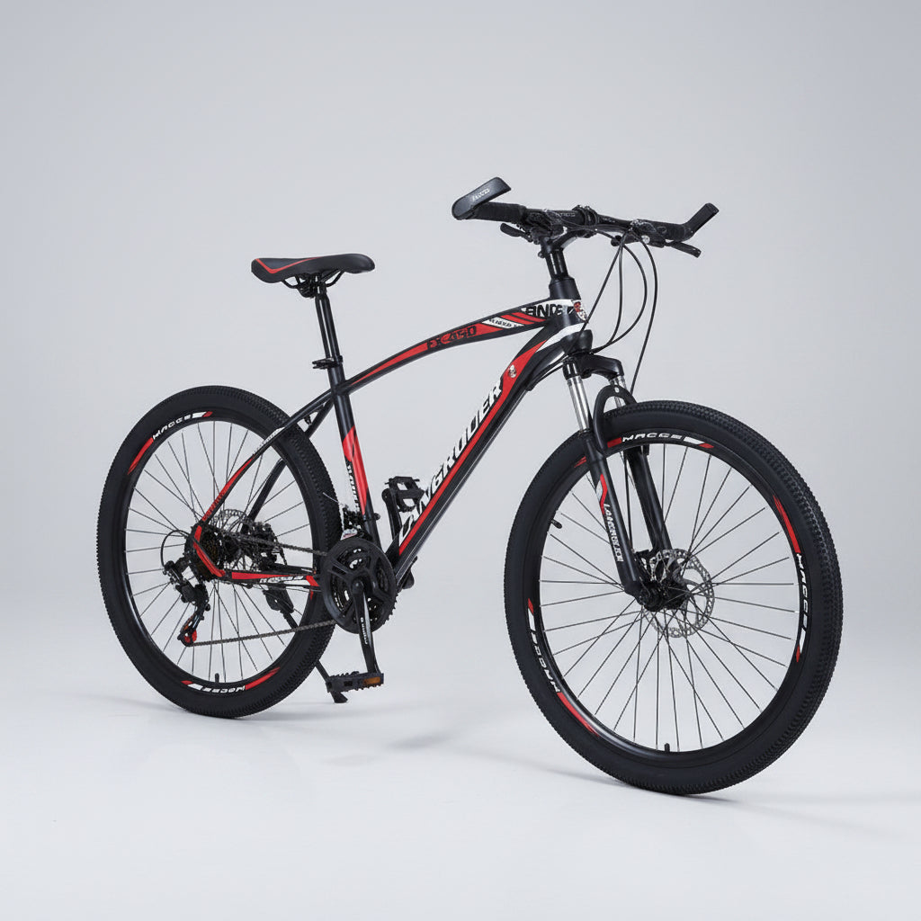 Cross-Country 24"/26" Bike with Shock-Absorbing Spring Fork and Carbon Frame