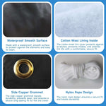 Set of 4 Black Waterproof RV Tire Covers | HD Wheel Protectors for Trailers, Campers, Trucks, SUVs & Motorhomes