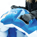 WOW Watersports Snow Tube Bobsled for Kids and Adults with Front Snow Shield