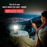 TRU De-LIGHT BUDDY Dimmable Lamp | Power Bank | Bluetooth Speaker | Independent Side Lamps All-In-One