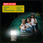 TRU De-LIGHT BUDDY Dimmable Lamp | Power Bank | Bluetooth Speaker | Independent Side Lamps All-In-One