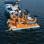 WOW Watersports Drop Stitch Vacation Station Dock with Deckpad