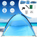 Outdoor Waterproof Tent Canopy 4-6 Person with 3-Door Openings UPF50+ | Beach Picnic Camping Hiking Adventure