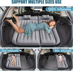 DikaSun 63” Extended SUV Mattress | Quick Inflate, Includes Pump & 2 Pillows | Grey