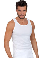 BASIC COTTON Free Spirit Premium Quality Cotton Men's Muscle Tank Top | Proudly Made in Italy (987)