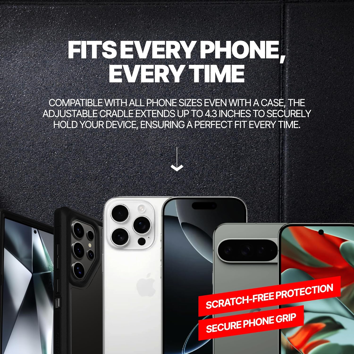 BLAUBECK Magnetic Gym Phone Holder | Secure Mount for Gym & Golf