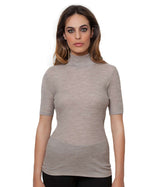 EGI Exclusive Merino Wool Blend Top with Short Sleeves