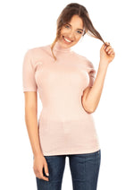 EGI Exclusive Merino Wool Blend Top with Short Sleeves