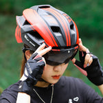 West Biking Cycling Helmet with Integrated Goggles
