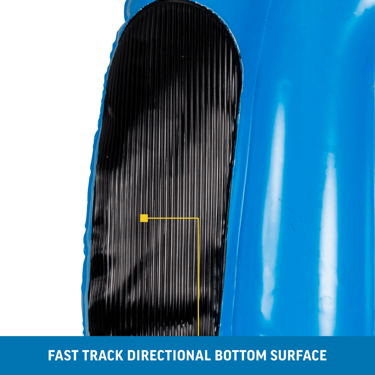 WOW Watersports Snow Tube Bobsled for Kids and Adults with Front Snow Shield