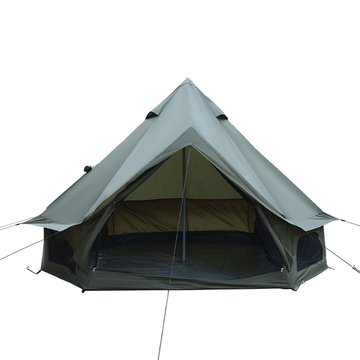 Oxford Bell Tent 9.8’/13.1’ with Stove Jack for Family Camping