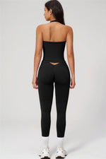 The Empower Halter Crop Top Leggings 2-Piece Set