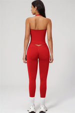 The Empower Halter Crop Top Leggings 2-Piece Set