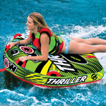 WOW Watersports Big Thriller 1-Person Inflatable Towable Deck Tube