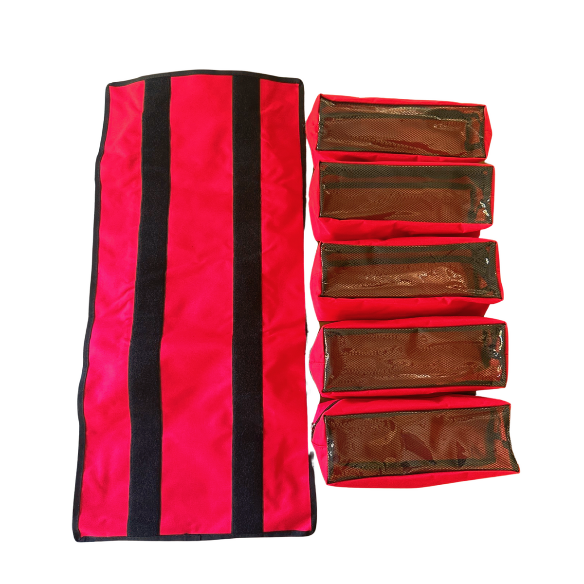 Large Canvas Tool Organizer Bag with 5 Removable Pouches