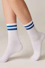 Conte Active Cotton Long Socks with Lurex Stripes