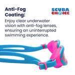 Palantic Jr. Silicone Swim Goggles | Blue/Pink