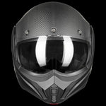 ILM Carbon Fiber Vintage Full Face Modular Motorcycle Helmet | Model B707C