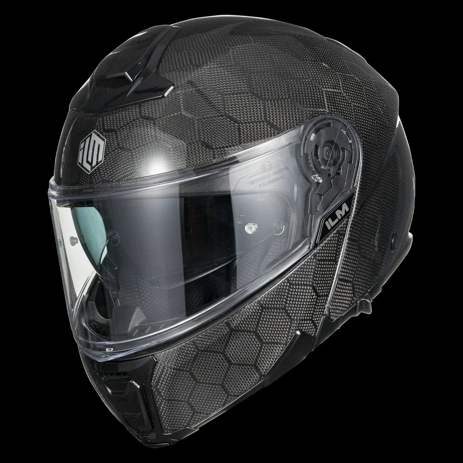 ILM Carbon Fiber Motorcycle Modular Helmets DOT ECE | Model MF529F